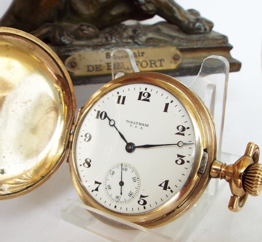 1917 Waltham full hunter pocket watch
