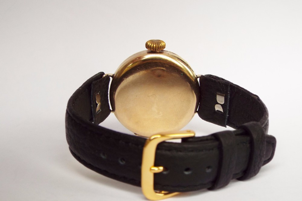 9ct gold gents wrist watch, 1924 View VI