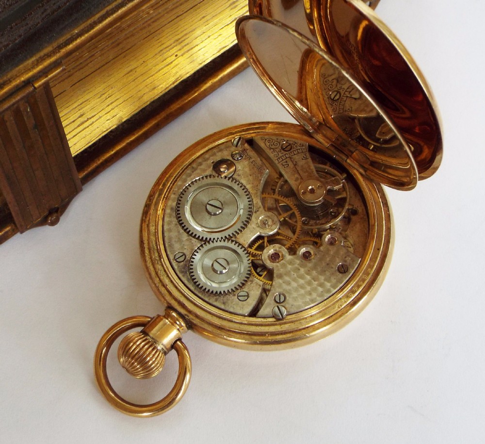 Antique Cyma full hunter pocket watch for H Samuel View V