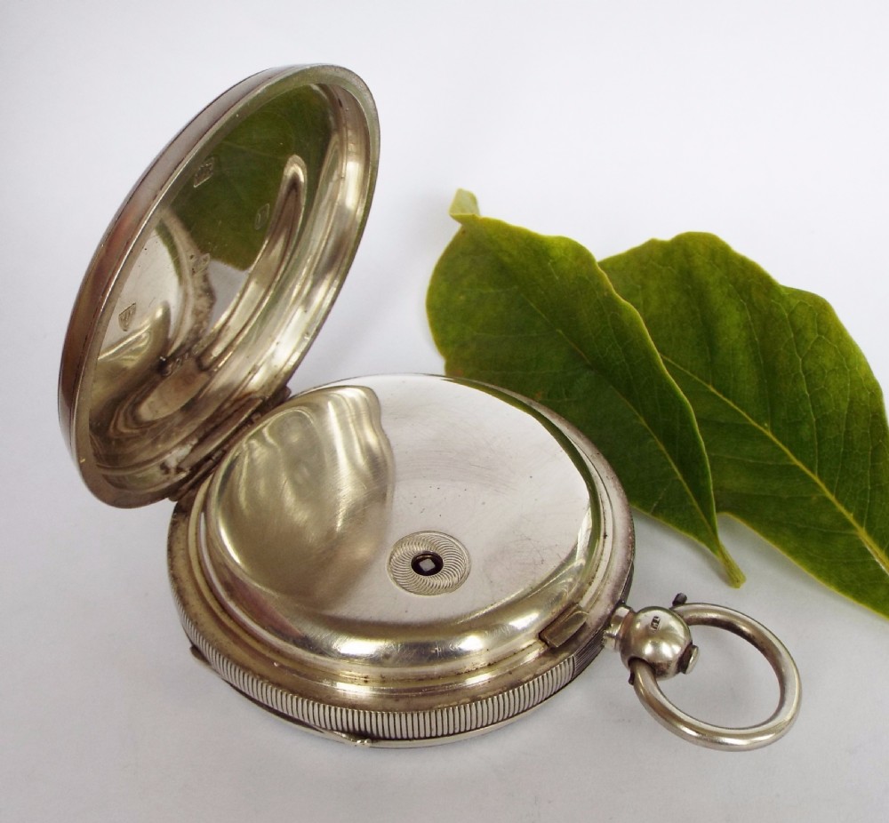 Antique silver Lancs Watch Co Skelton pocket watch View III
