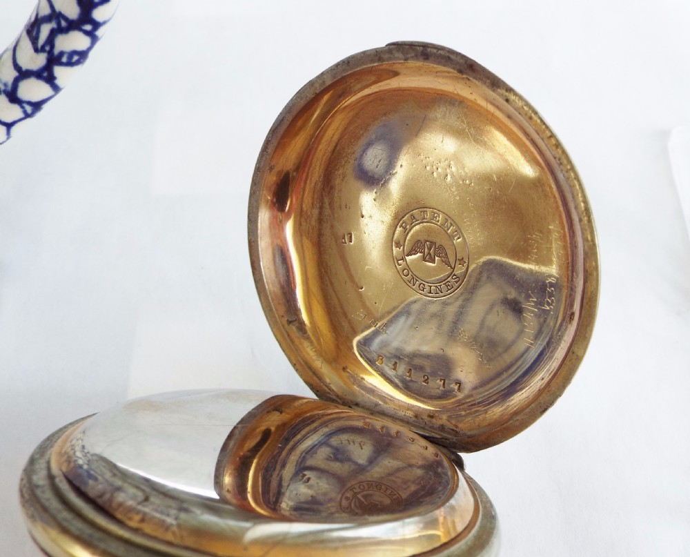 An early Longines pocket watch, 1883 View IV