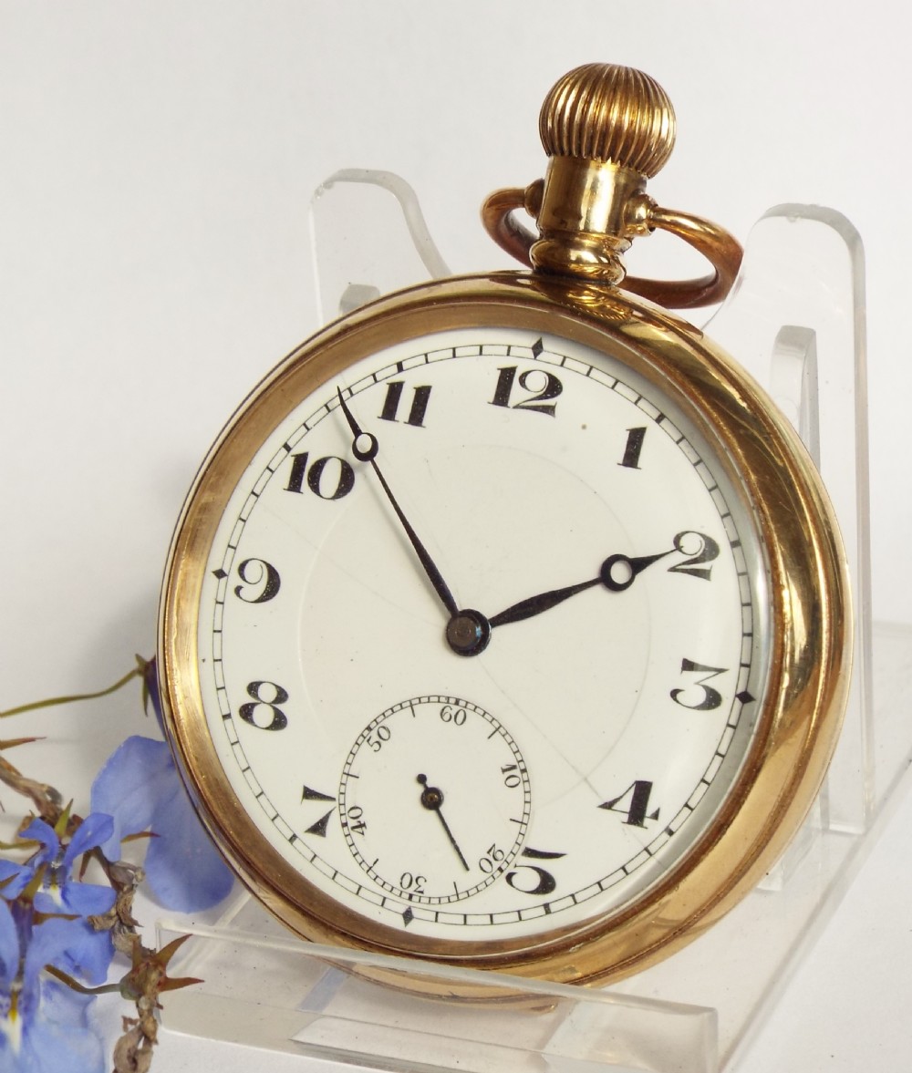 1920s gold plated pocket watch