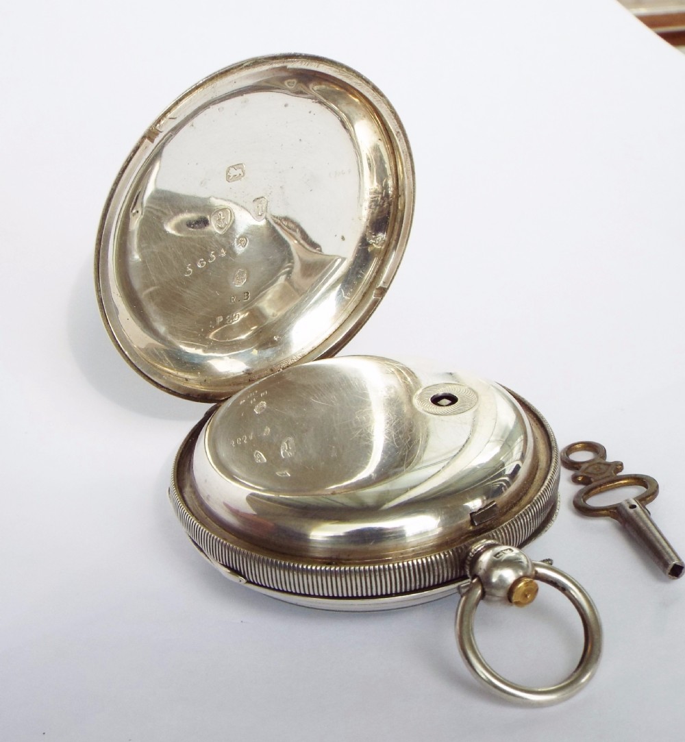 Antique English Watch Co pocket watch, 1883 View V