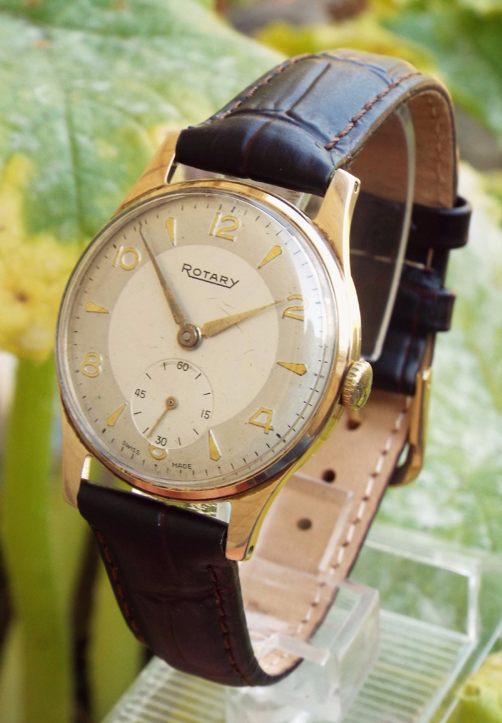 Gents 9 carat gold Rotary wristwatch, 1956