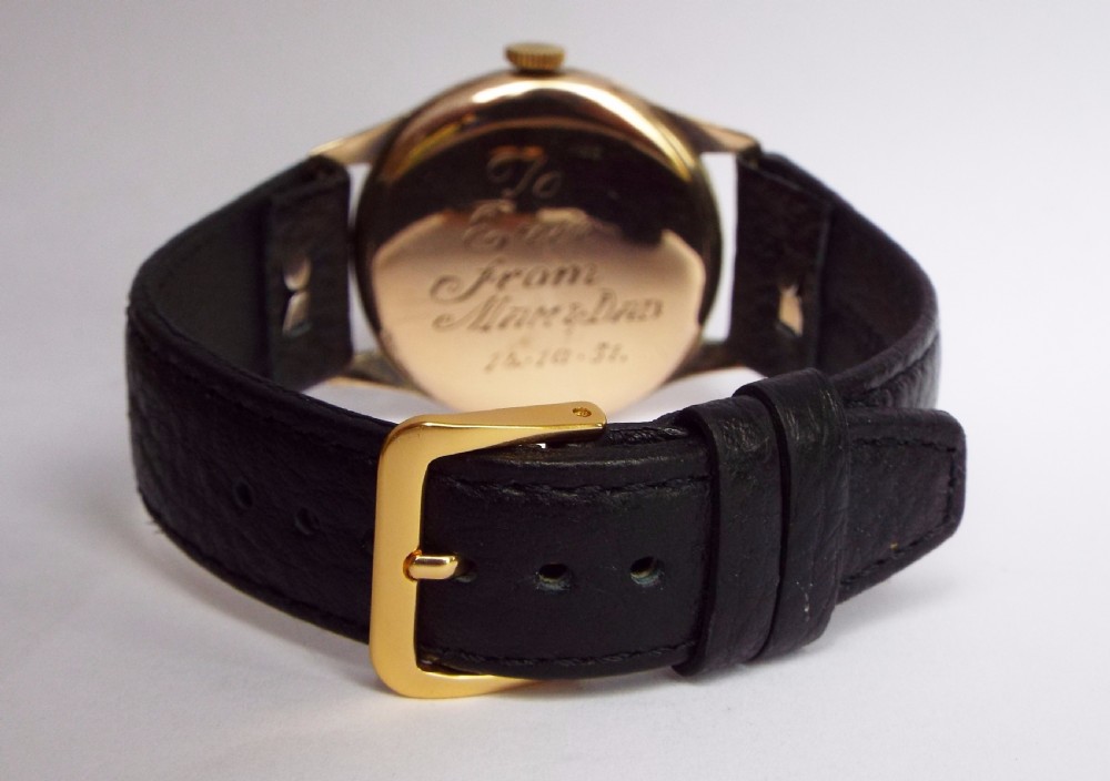 A gents 9ct gold Rotary wrist watch, 1949 View IV