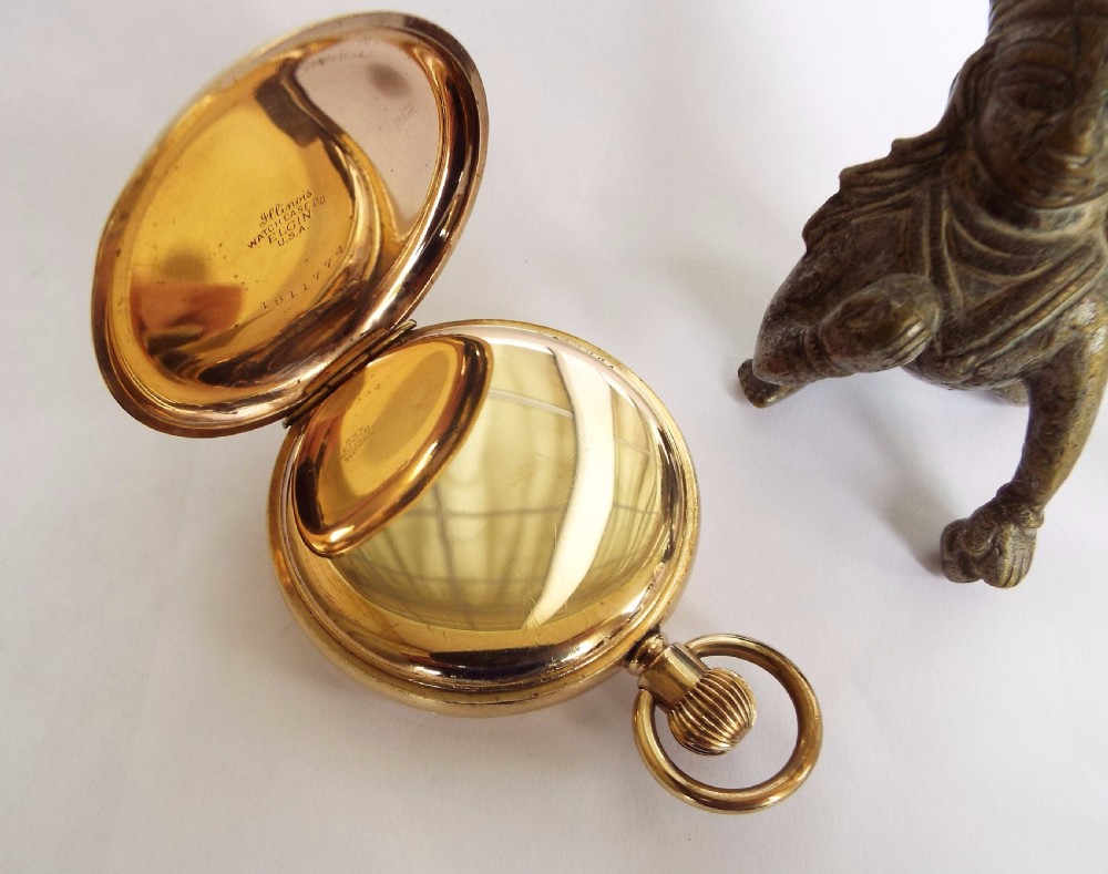 An antique Swiss full hunter pocket watch View III