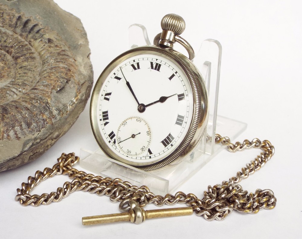 1920s Cortébert pocket watch and chain