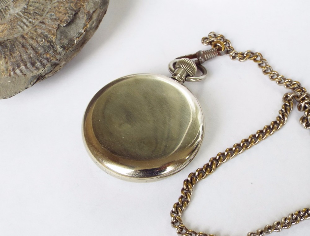 1920s Cortébert pocket watch and chain View V