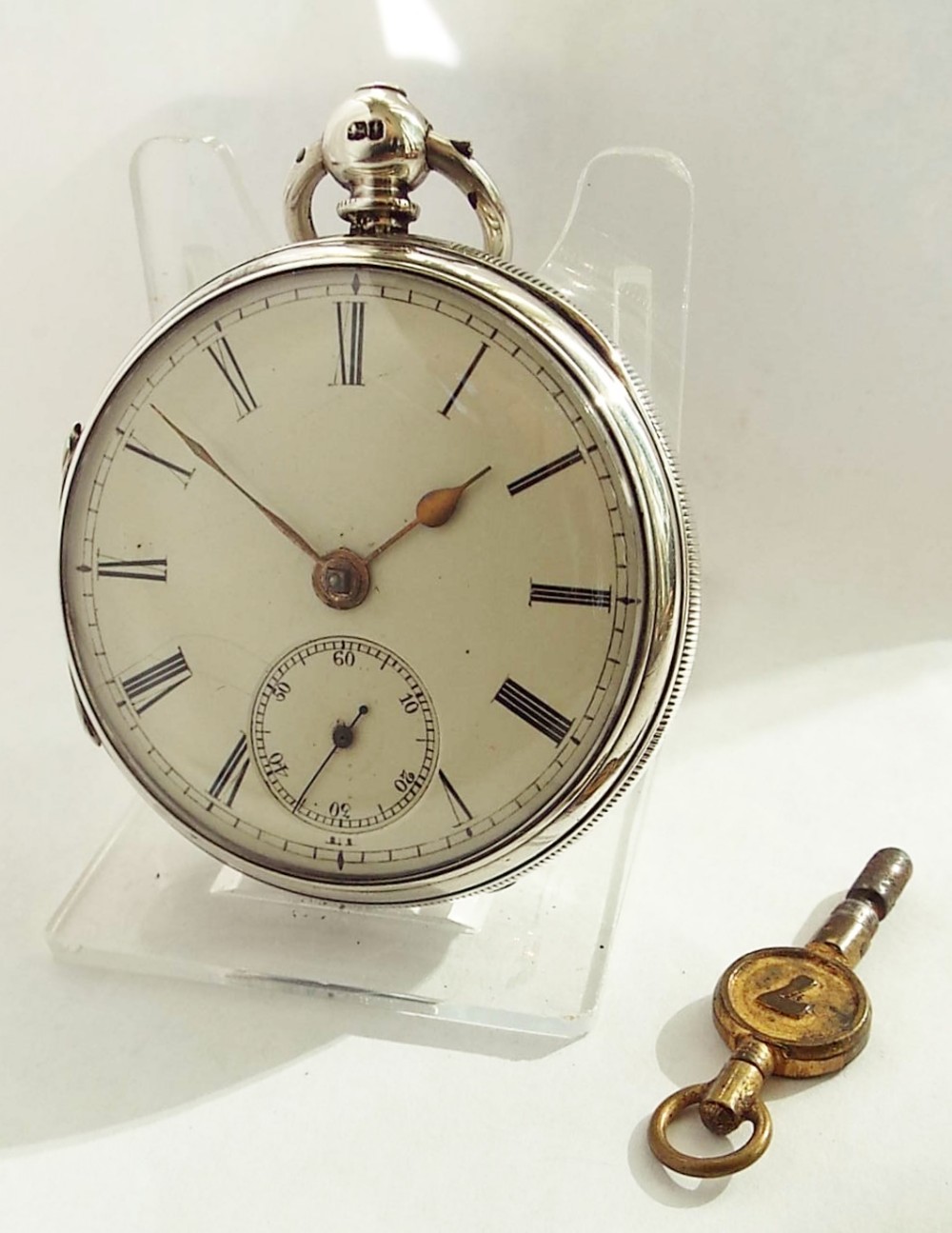 An antique fusee silver pocket watch by Joseph Ball Liverpool.