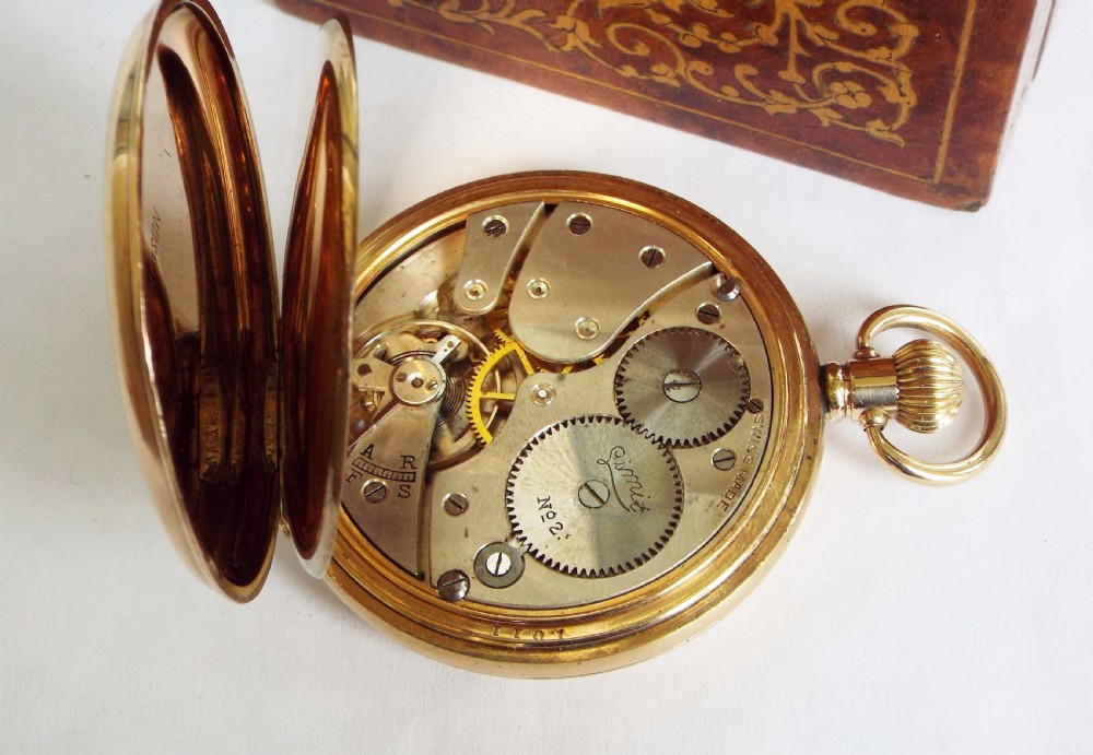 An antique Limit No 2 hunter pocket watch, Rushden View VI