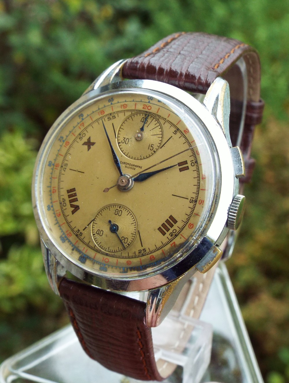 Gents 1950s Chronographe Suisse watch  (Venus 170)