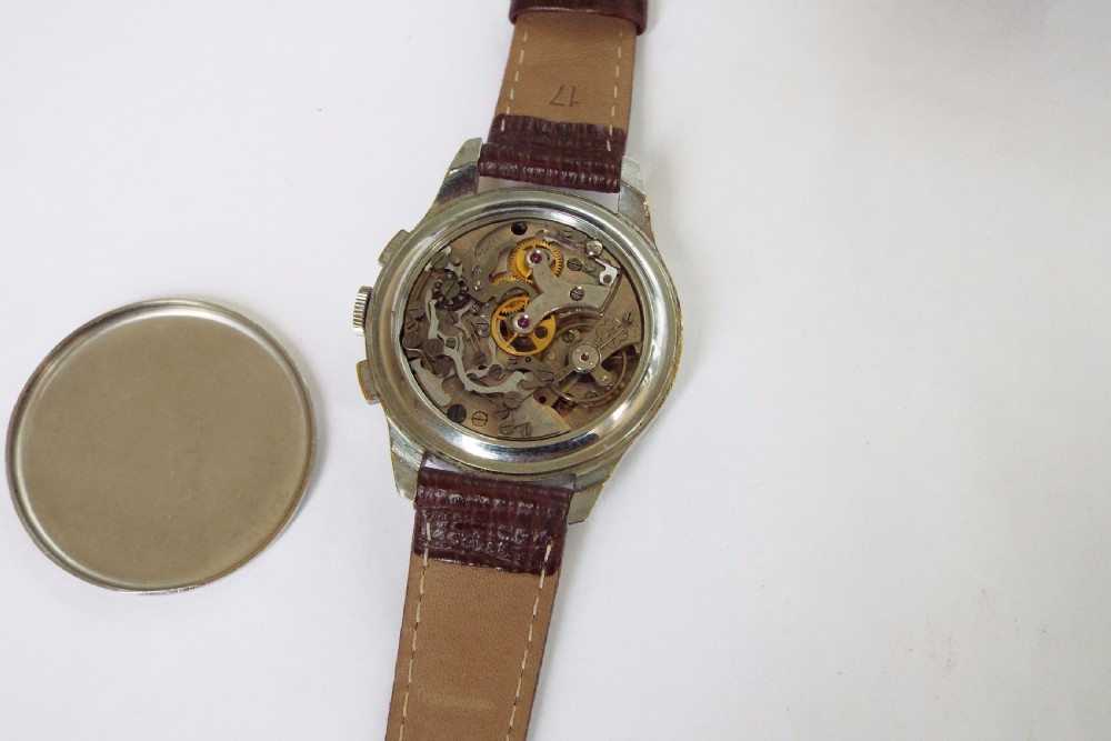 Gents 1950s Chronographe Suisse watch  (Venus 170) View V