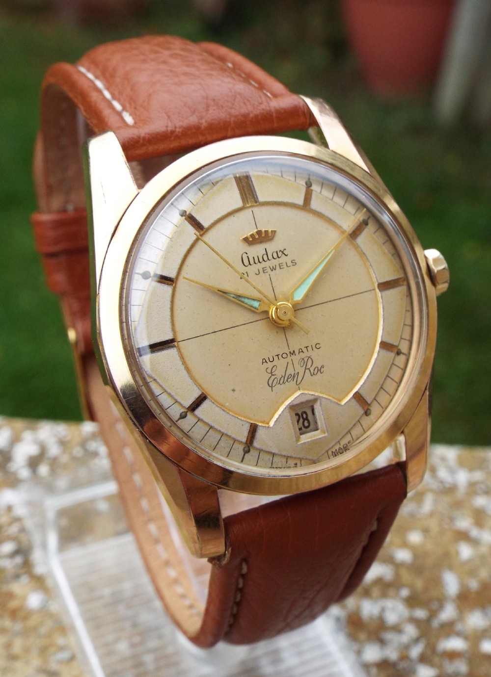 Gents 1950s Audax Eden Roc wrist watch View II