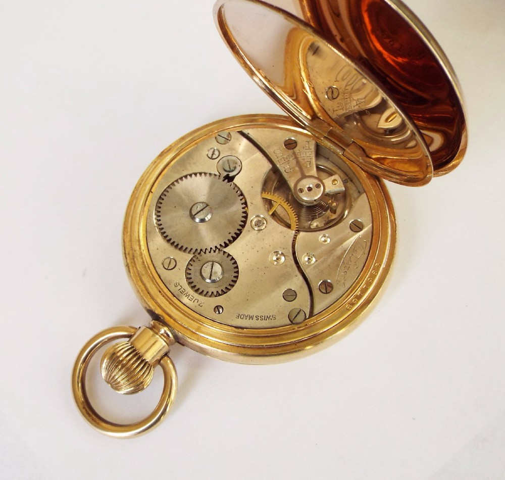 Antique full hunter pocket watch, ‘The Consul’ View IV