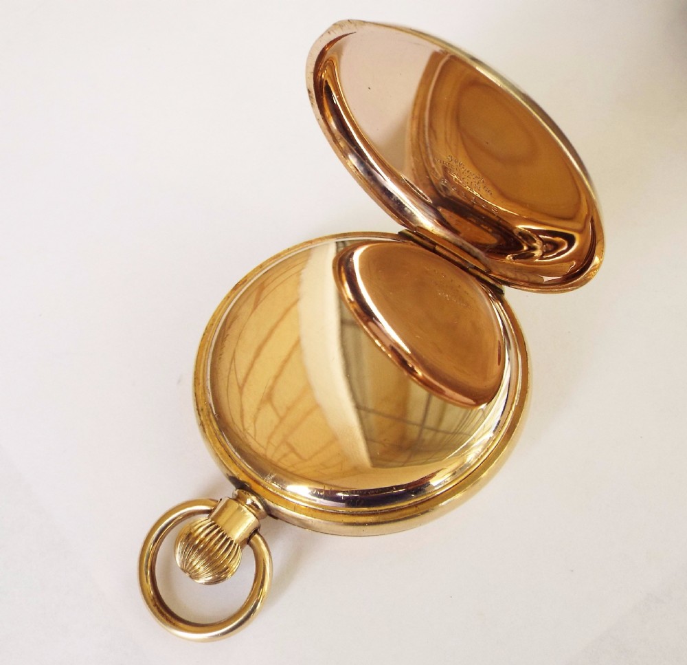 Antique full hunter pocket watch, ‘The Consul’ View V