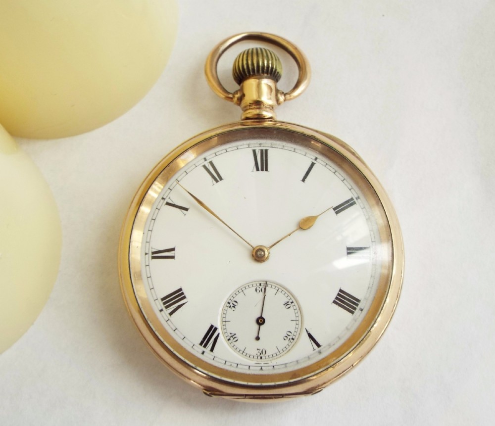 1912 Waltham gold plated pocket watch View II
