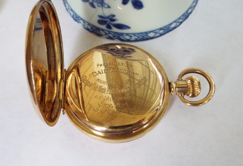1930s Cyma full hunter pocket watch, Daily Record View V