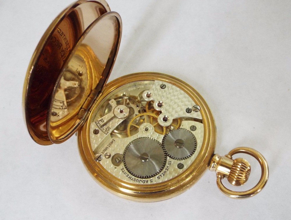 1930s Cyma full hunter pocket watch, Daily Record View VI