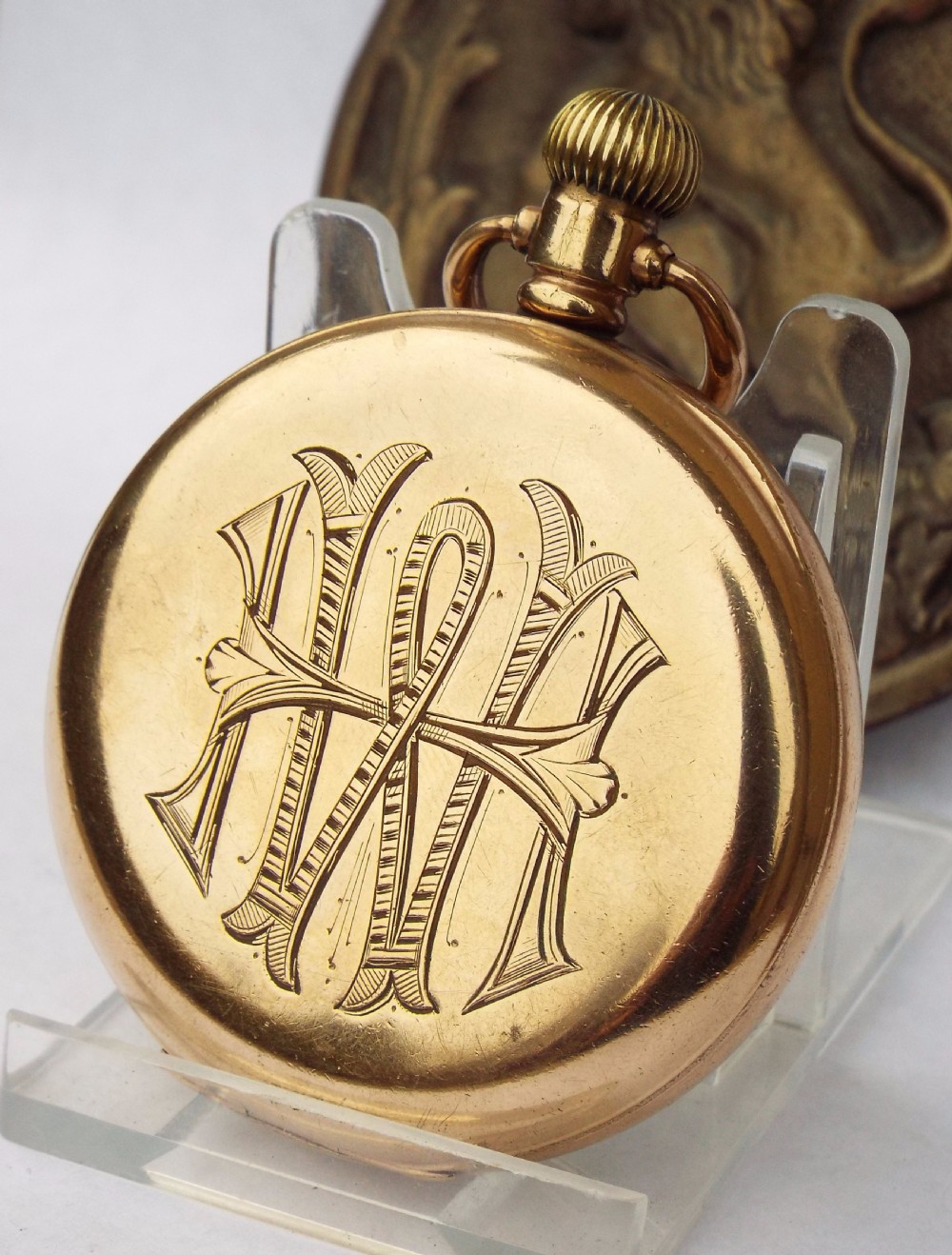 Antique Waltham pocket watch with military history View II