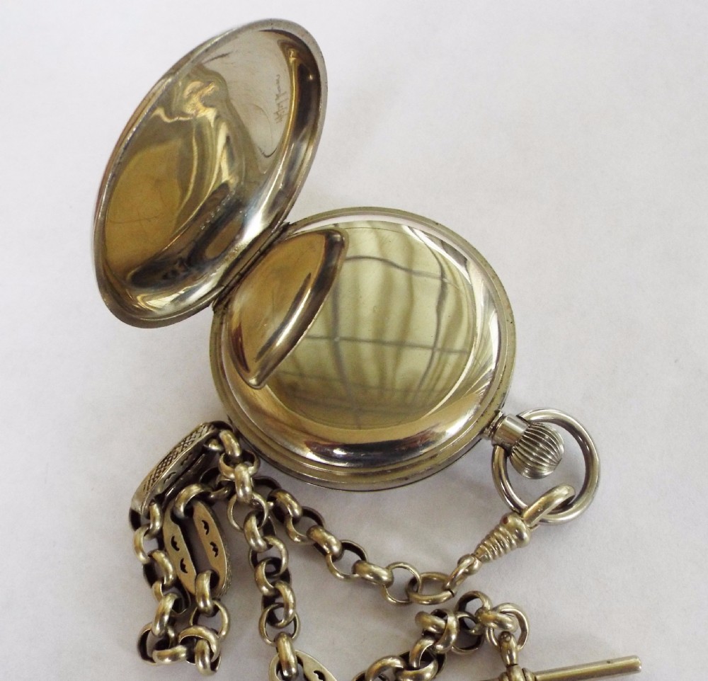 1930s Limit pocket watch with chain View VI