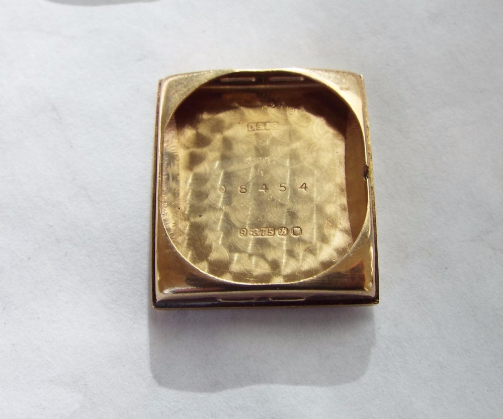 9ct gold mid-size Rotary watch, 1957, faceted lens View IV
