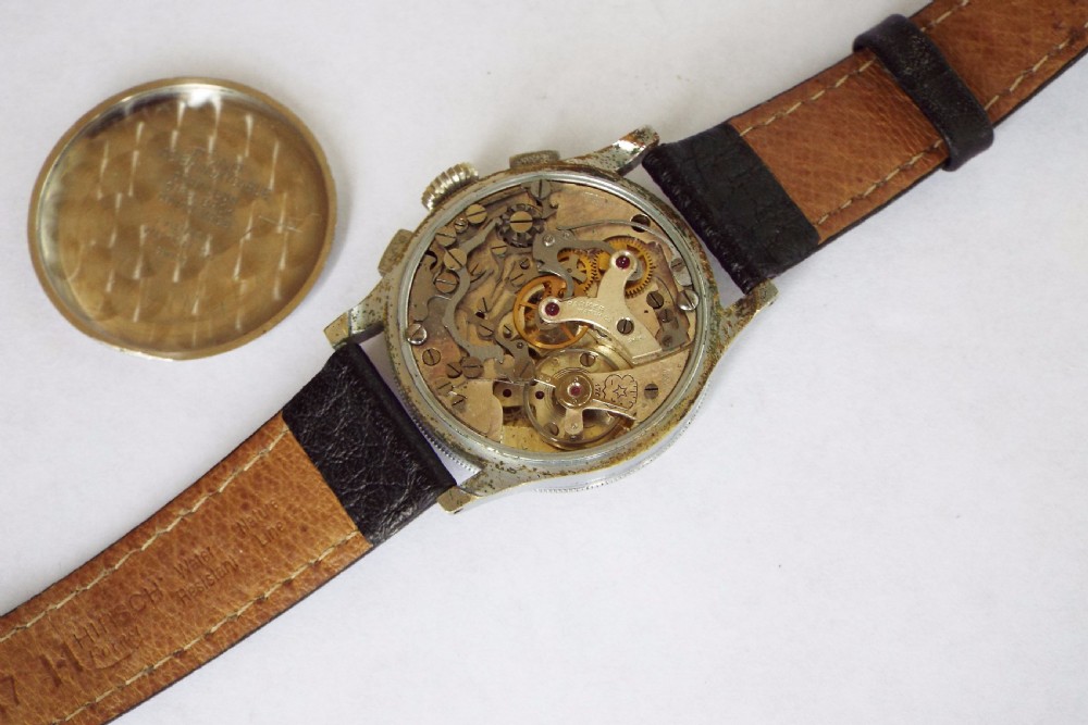 Gents 1940s Parker chronograph wrist watch View V