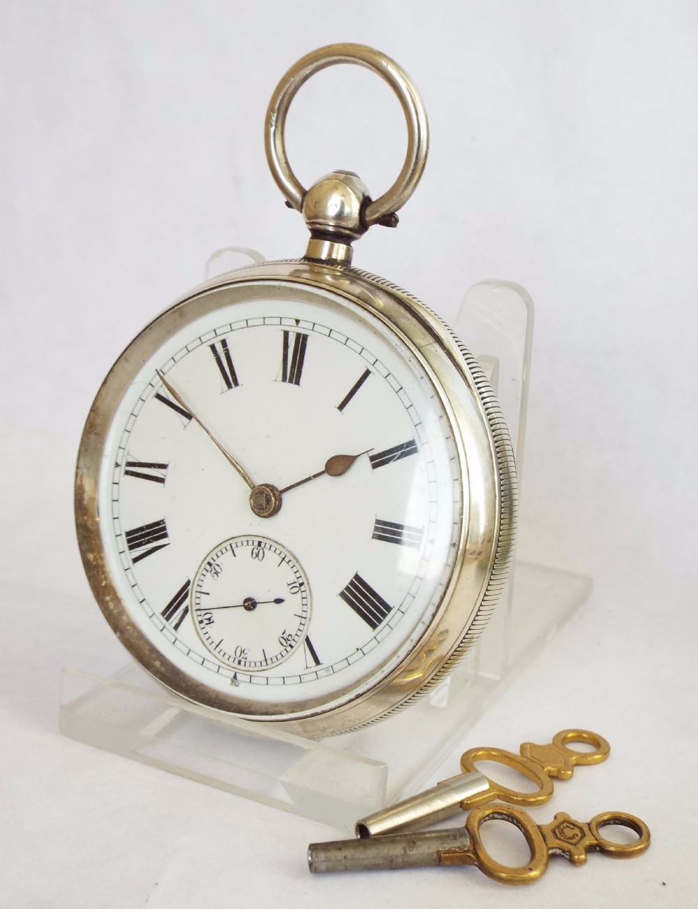 Antique Coventry silver pocket watch, 1901