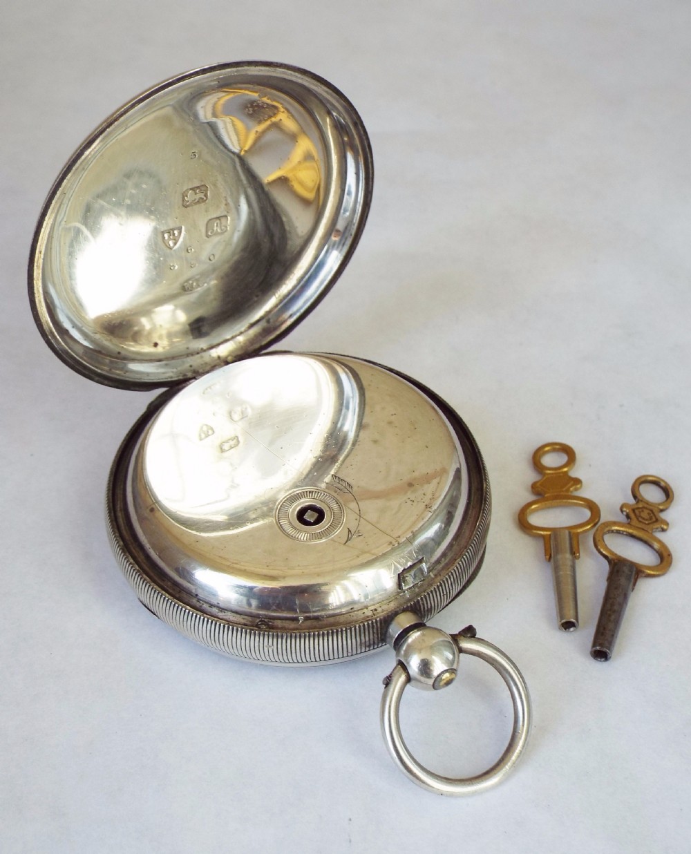 Antique Coventry silver pocket watch, 1901 View VI