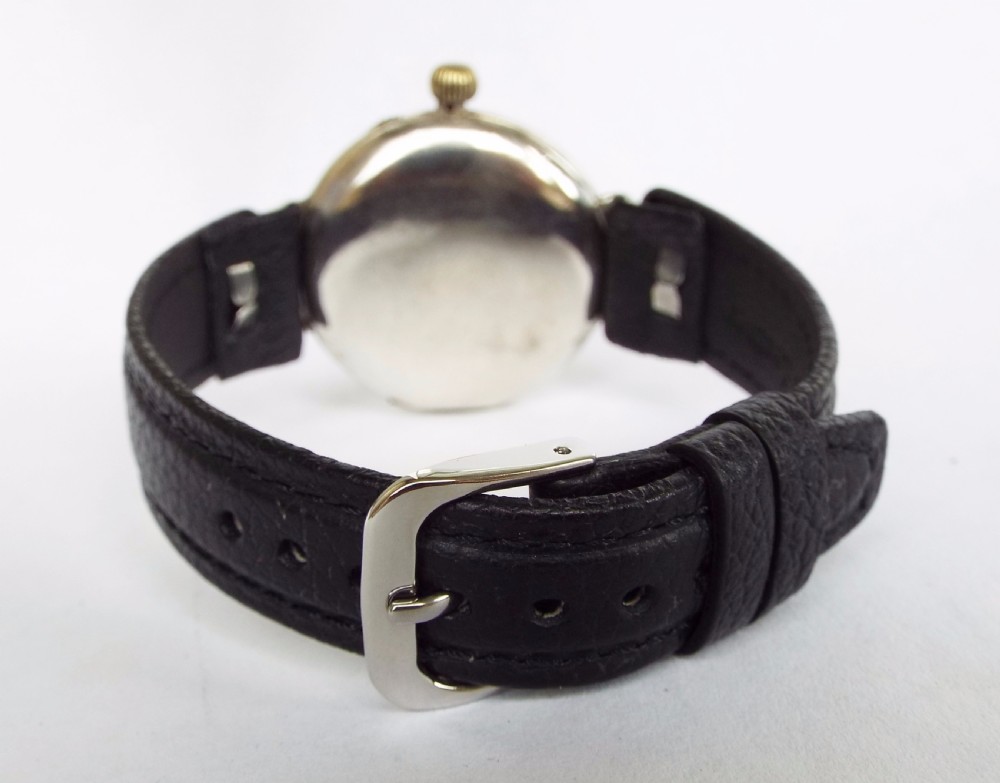 Gents 1910 silver IWC trench watch View IV
