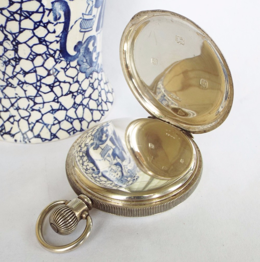 Antique hunter pocket watch, Thomas Russell View V