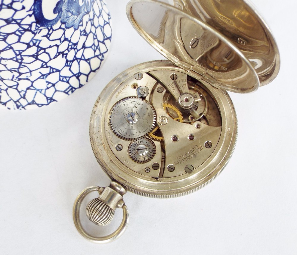 Antique hunter pocket watch, Thomas Russell View VII