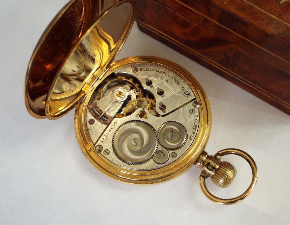 1925 Elgin hunter pocket watch, Glasgow Police View V