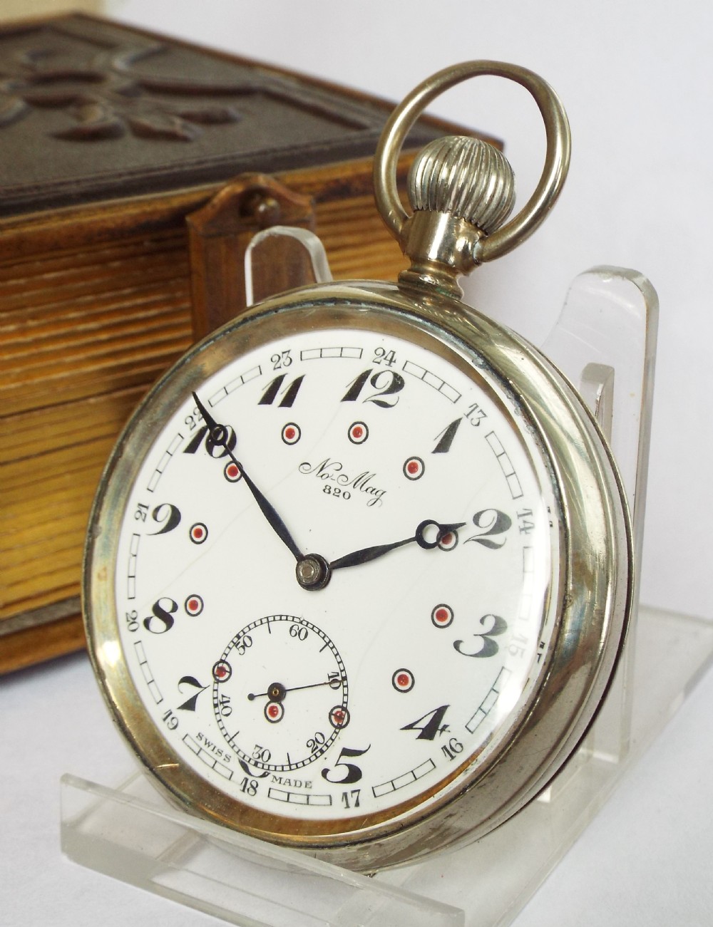 1930s No-Mag 820 pocket watch by Usher Mfg Co