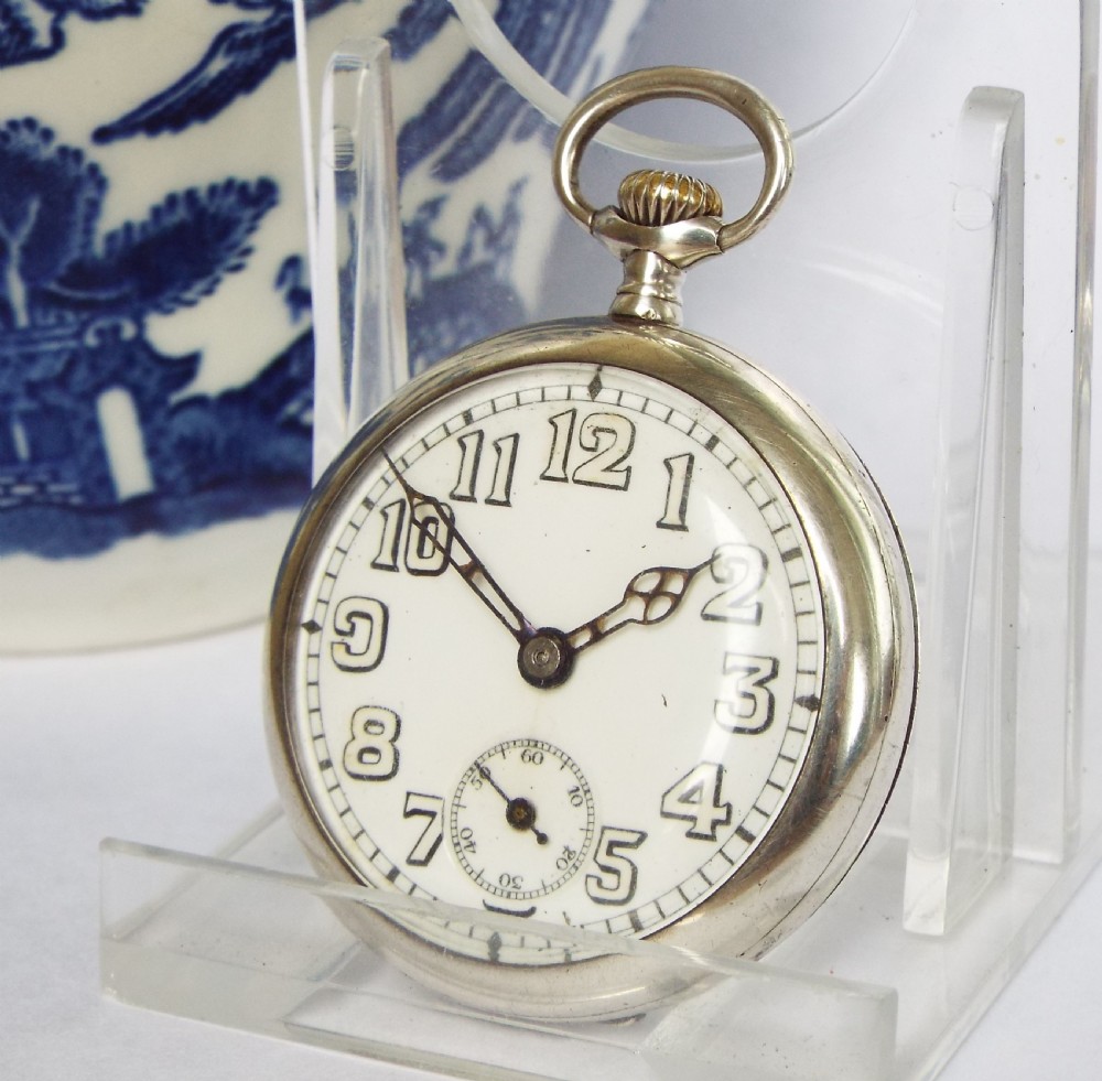 Small silver Marvin pocket watch, Glasgow 1917