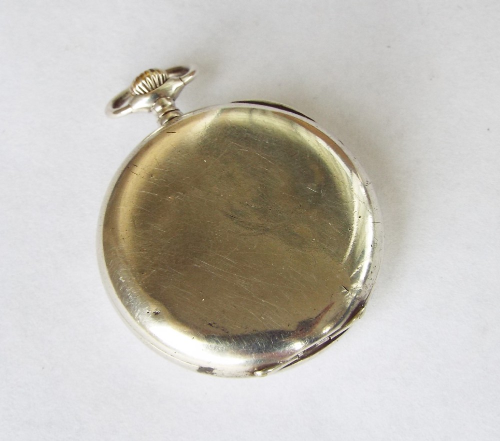 Small silver Marvin pocket watch, Glasgow 1917 View V