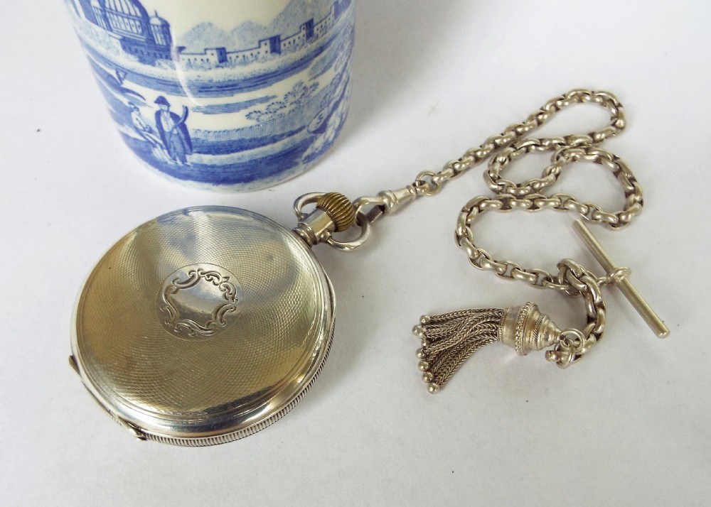 Antique silver Cudos pocket watch by H J Cooper View III