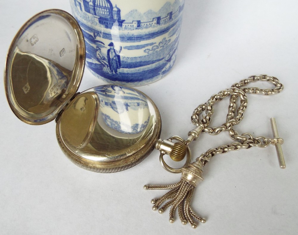 Antique silver Cudos pocket watch by H J Cooper View IV
