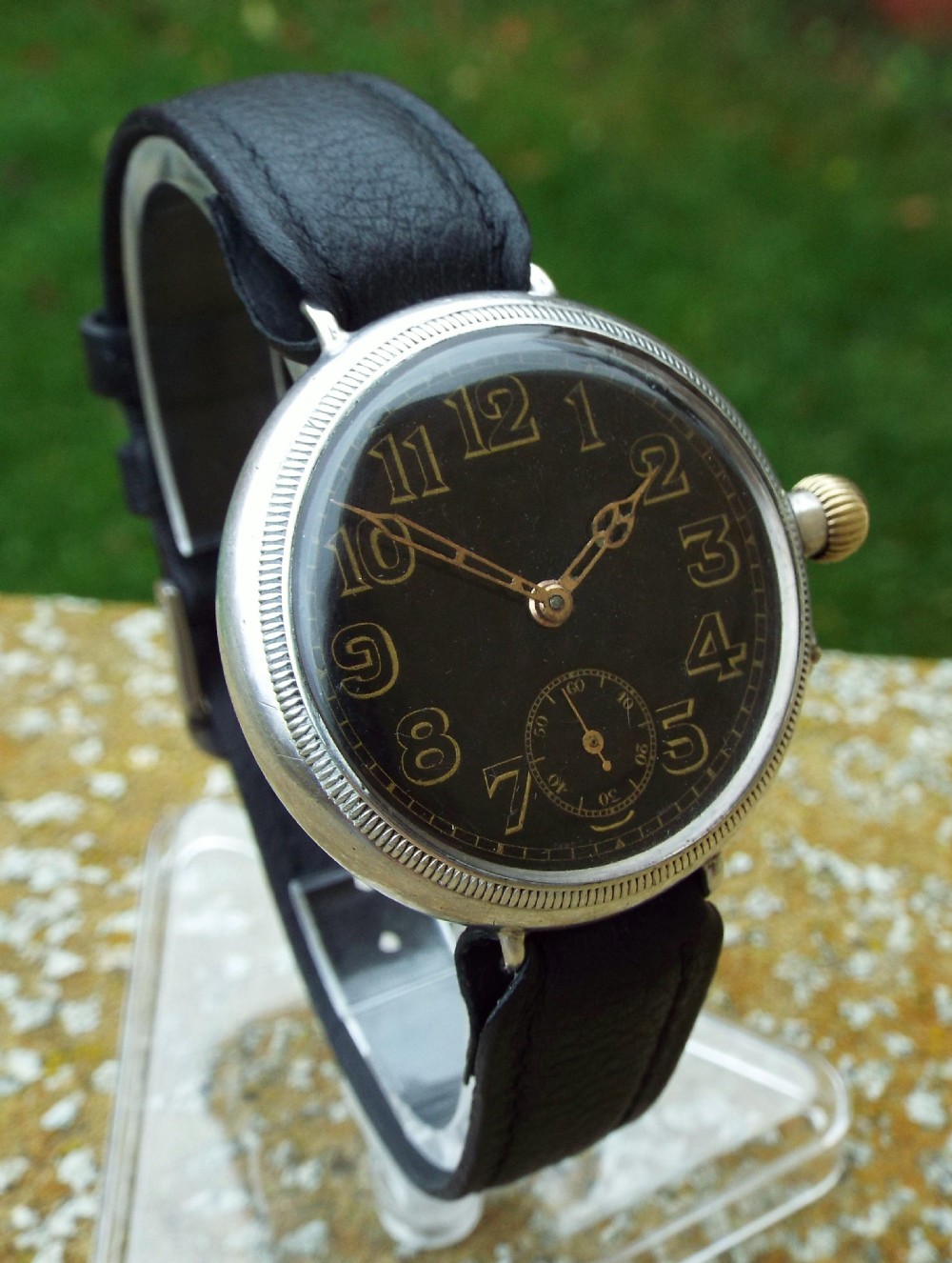 Antique Borgel cased silver trench watch, 1916 View II