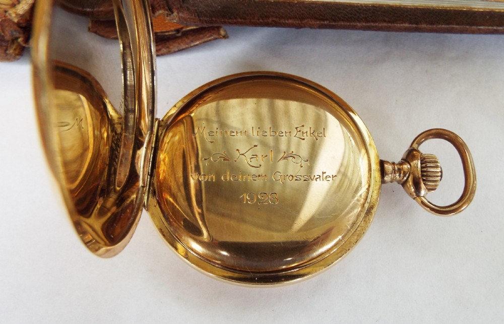 Favor hunter pocket watch by Schätzle & Tschudin View V