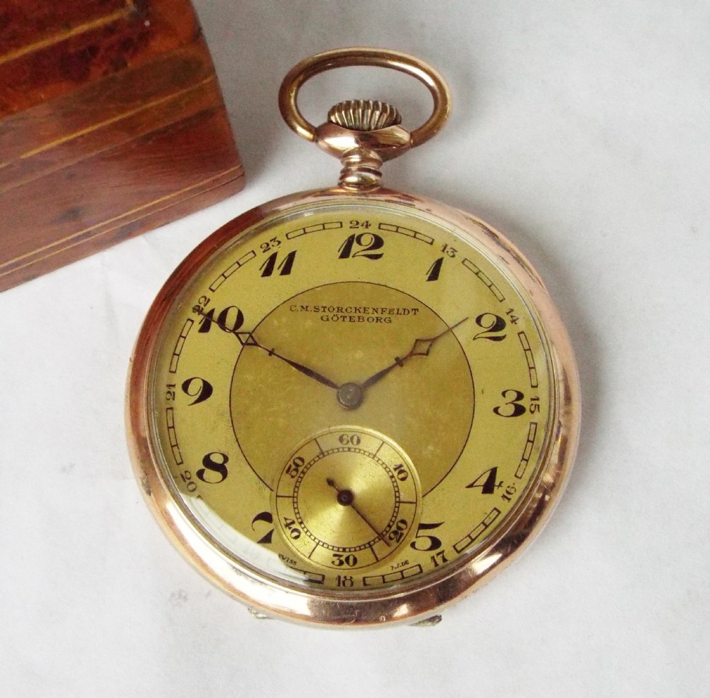 Early 20th Century galonne cased pocket watch View II