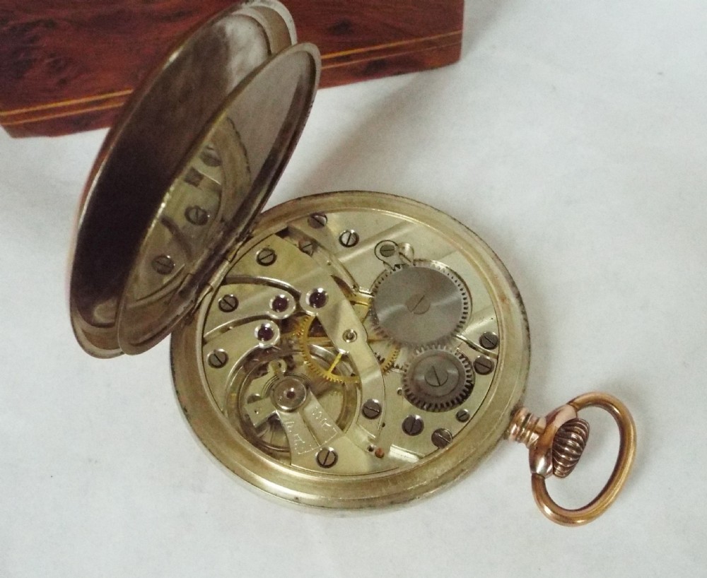 Early 20th Century galonne cased pocket watch View IV