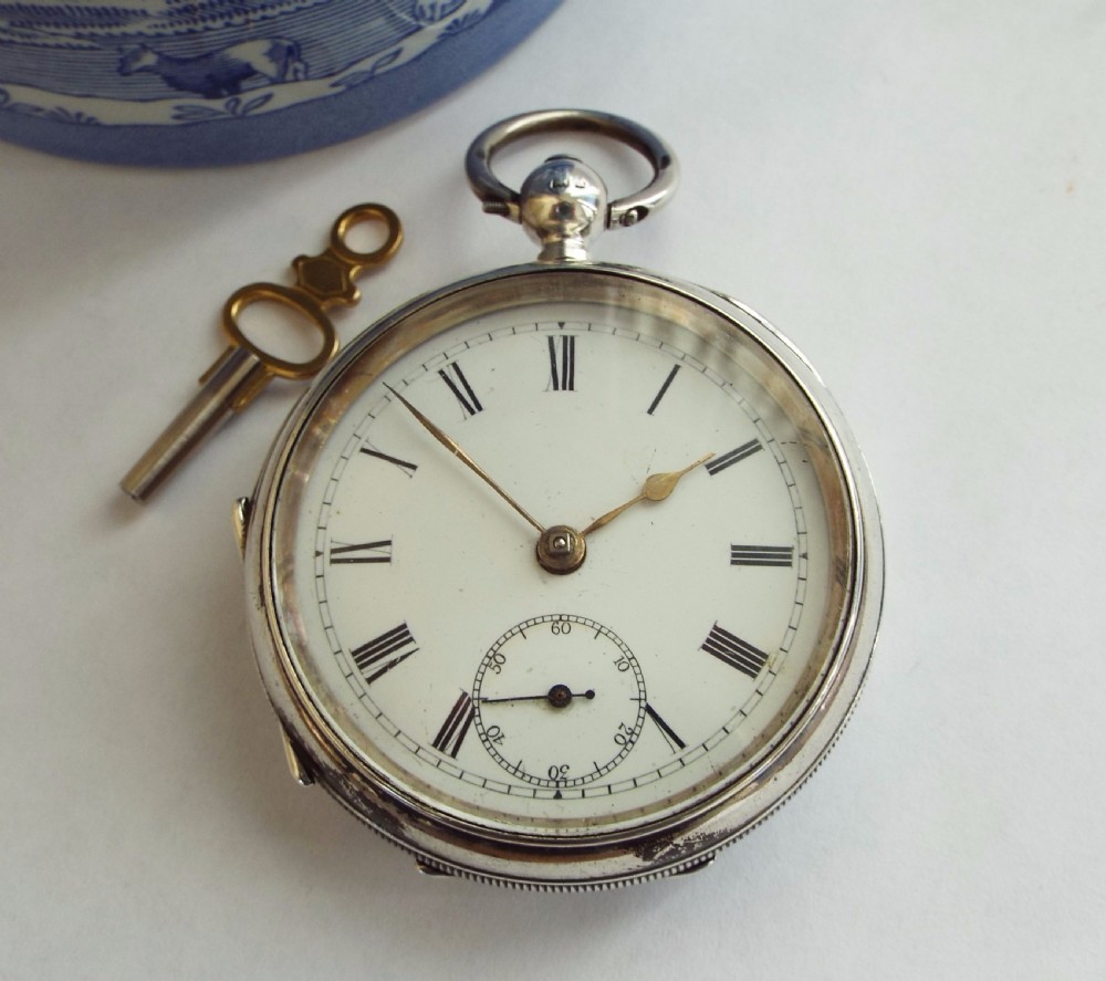 Antique silver pocket watch 1901, William Ehrhardt View II