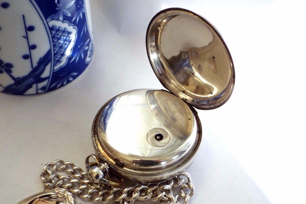 Antique fusee pocket watch by Johnson, Sheffield View IV