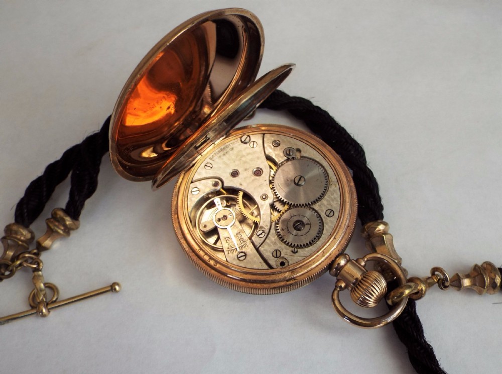 1930s Satisfaction watch and horse hair albert View V