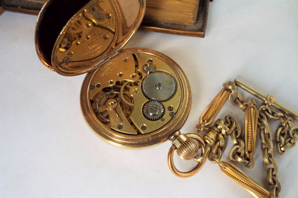 1920s Nirvana International pocket watch & chain View IV