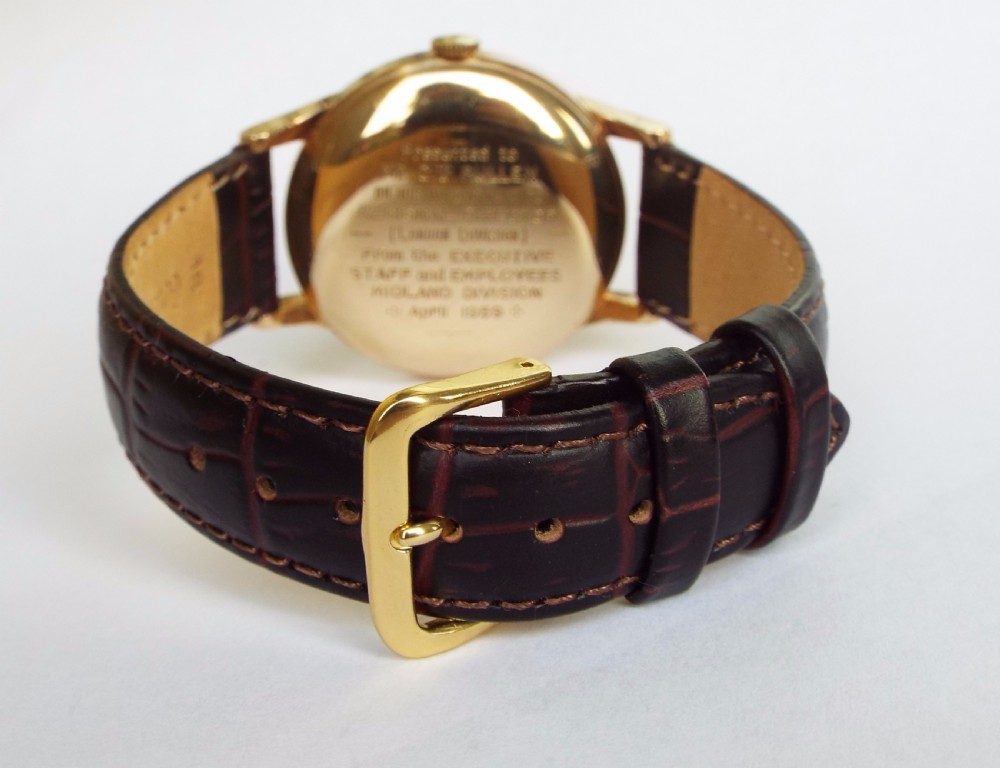 A late 1950s Elco 9 carat gold wrist watch View IV