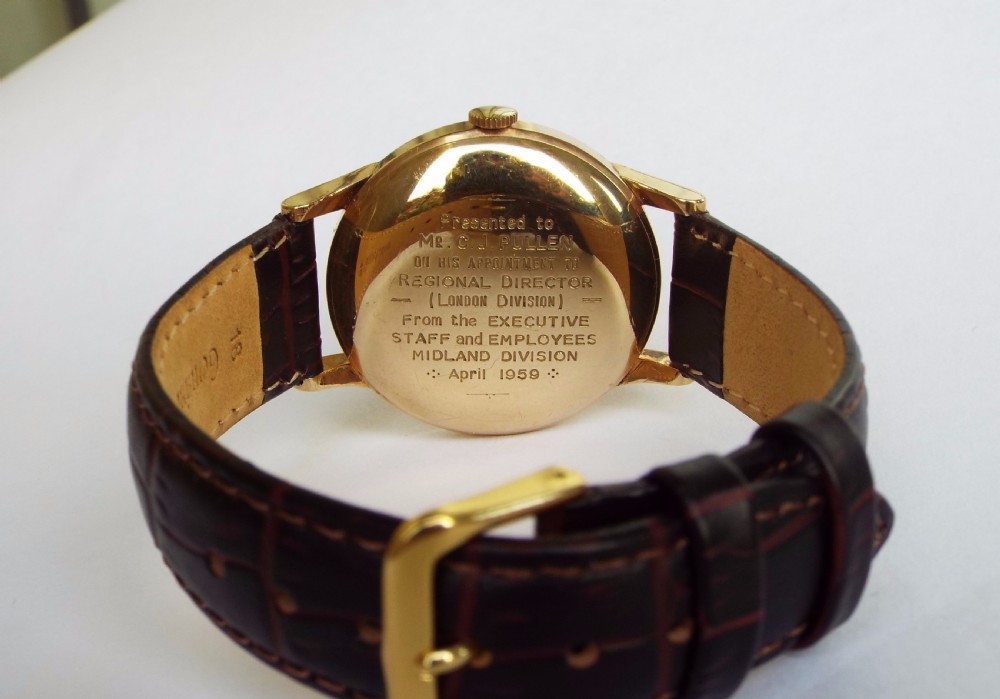 A late 1950s Elco 9 carat gold wrist watch View V