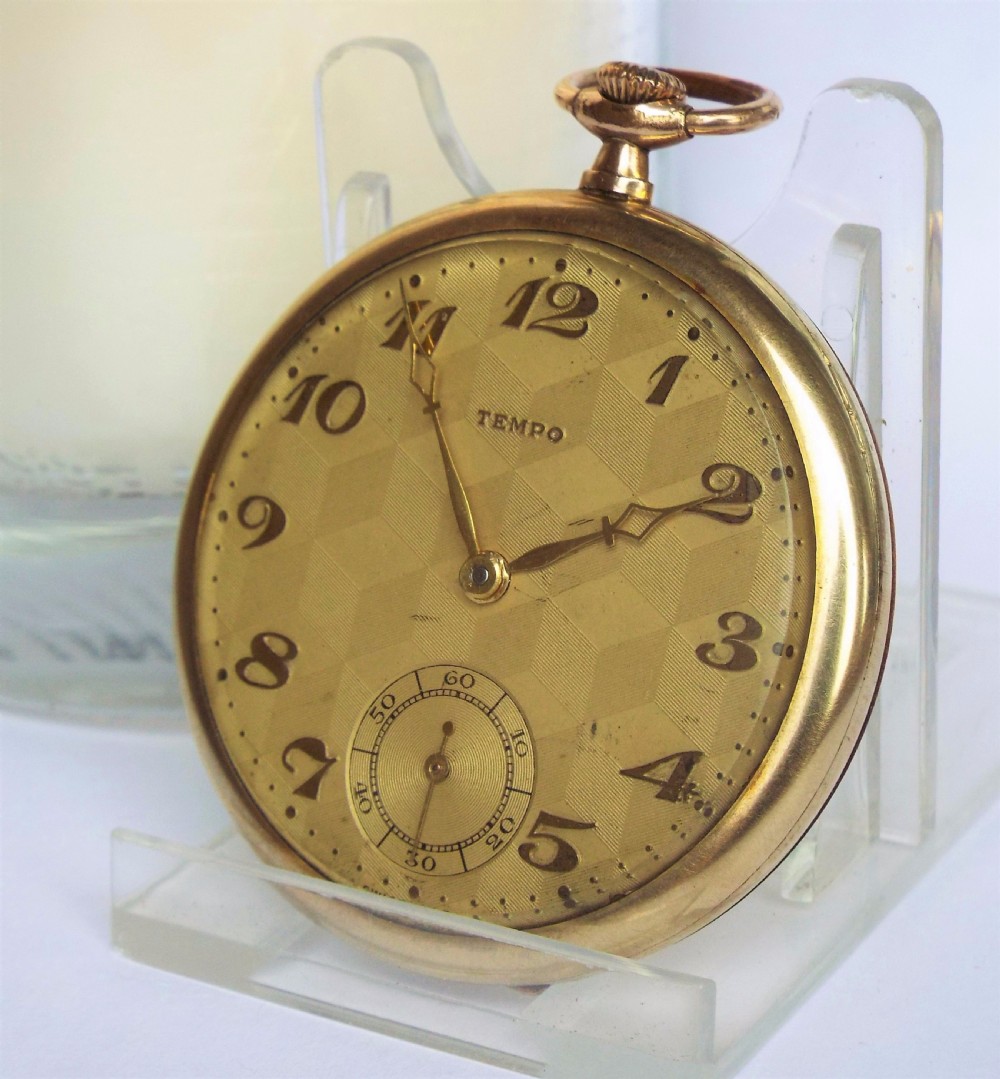 A vintage 1930s Tempo pocket watch