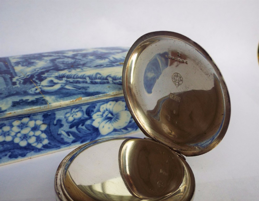 Antique silver Omega pocket watch, c1910s View VI