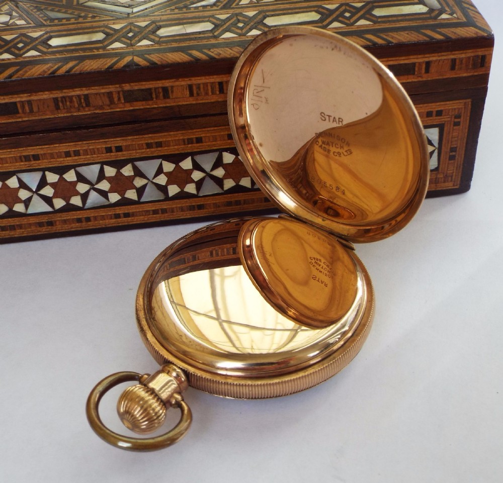 1921 Waltham gold plated pocket watch View IV